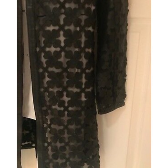 INTRANSIT (Brand) Black Leather Flower "Duster" - Picture 4 of 7